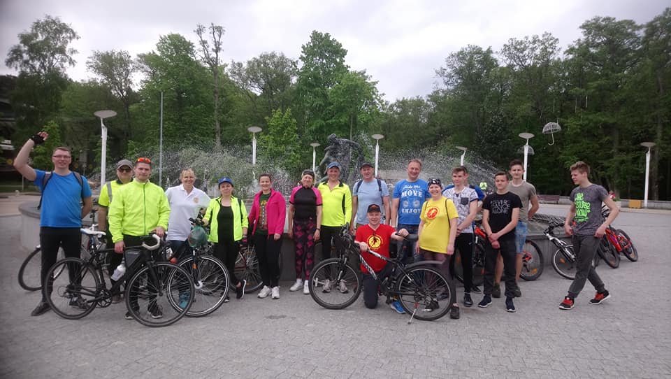 Rajono aktyvaus laisvalaikio mėgėjai dalyvavo dviračių žygyje pajūriu